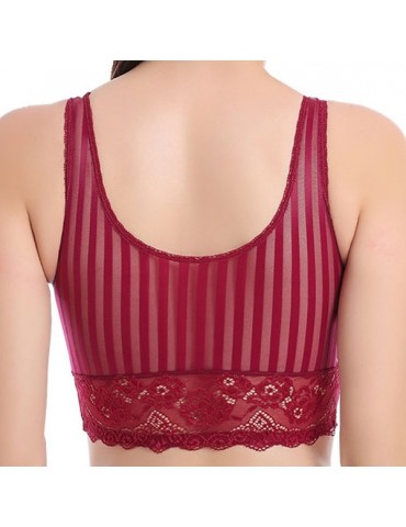 T-shirt Printed Lace-trim Wireless Seamless Breathable Thin Bras