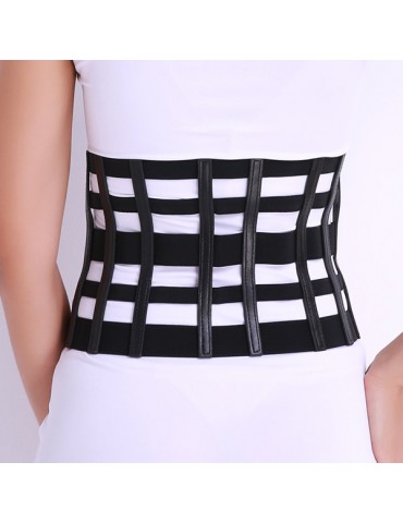 Body Shaper Waist Cincher Corset  Slimming Belt Waist Zipper Fly Hollow Girdle