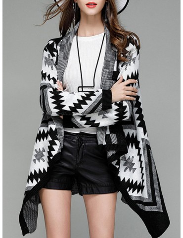 Casual Loose Turn-Down Collar Women Cardigans